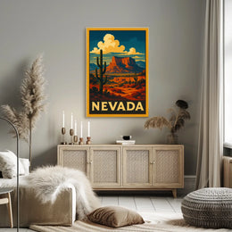 Nevada Desert Landscape Poster