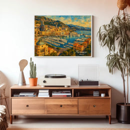 Monaco Harbor A Scenic View Poster