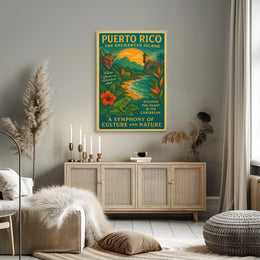 Puerto Rico The Enchanted Island Poster