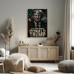 Donald Trump The Mosaic of Resilience Poster