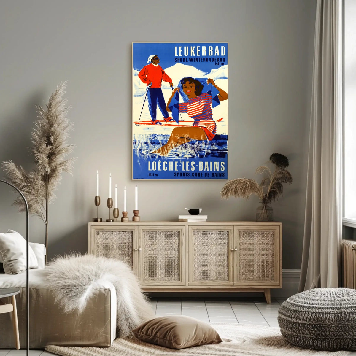 Leukerbad Winter Sports And Spa Poster