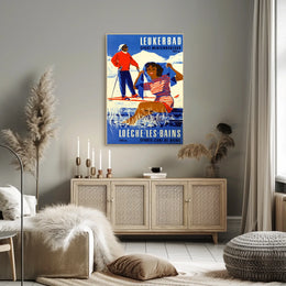 Leukerbad Winter Sports And Spa Poster