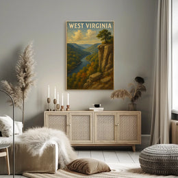 West Virginia Scenic Landscape Poster
