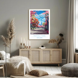 Yoyogi Park in Spring Poster