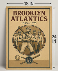 Brooklyn Atlantics Vintage Baseball Poster PosterGoat