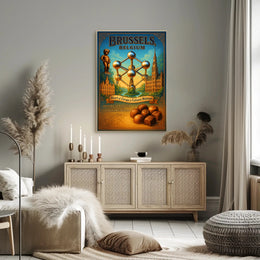 Brussels, Belgium Heart of Europe's Cultural Melange Poster