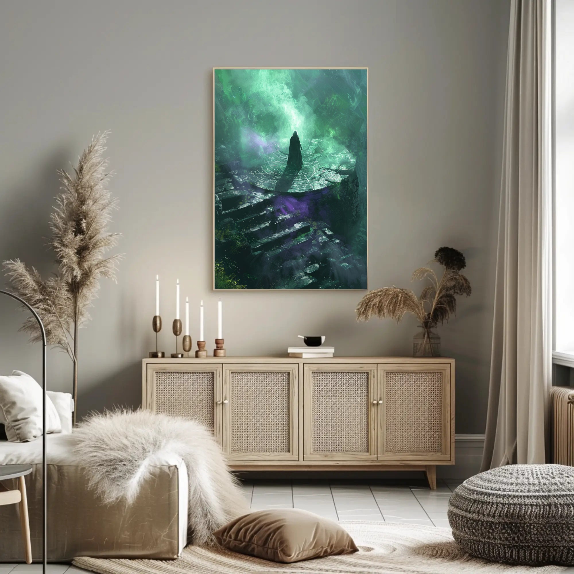 Mystical Summoning Scene Fantasy or Mythology Poster PosterGoat