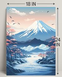 Tranquil Mountain Landscape Poster
