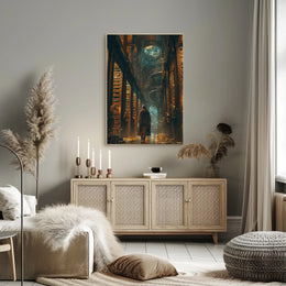 Mystical Library Adventure: Fantasy or Mythology Poster PosterGoat