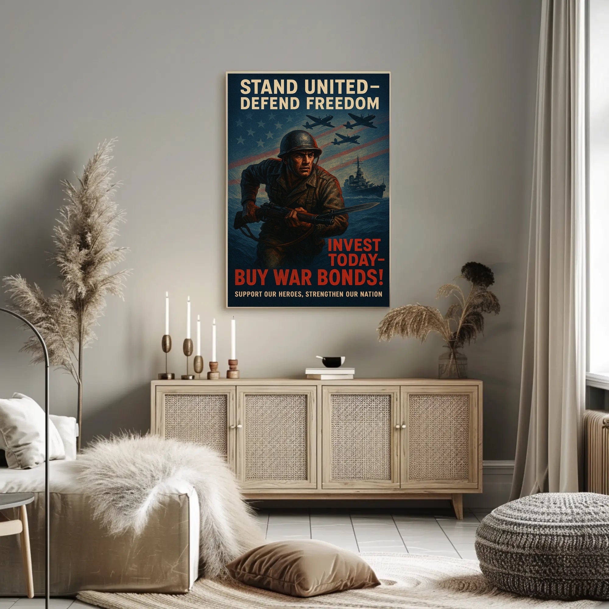 Stand United, Defend Freedom Poster