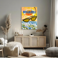 Fly Twa To Miami Poster