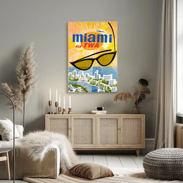 Fly Twa To Miami Poster