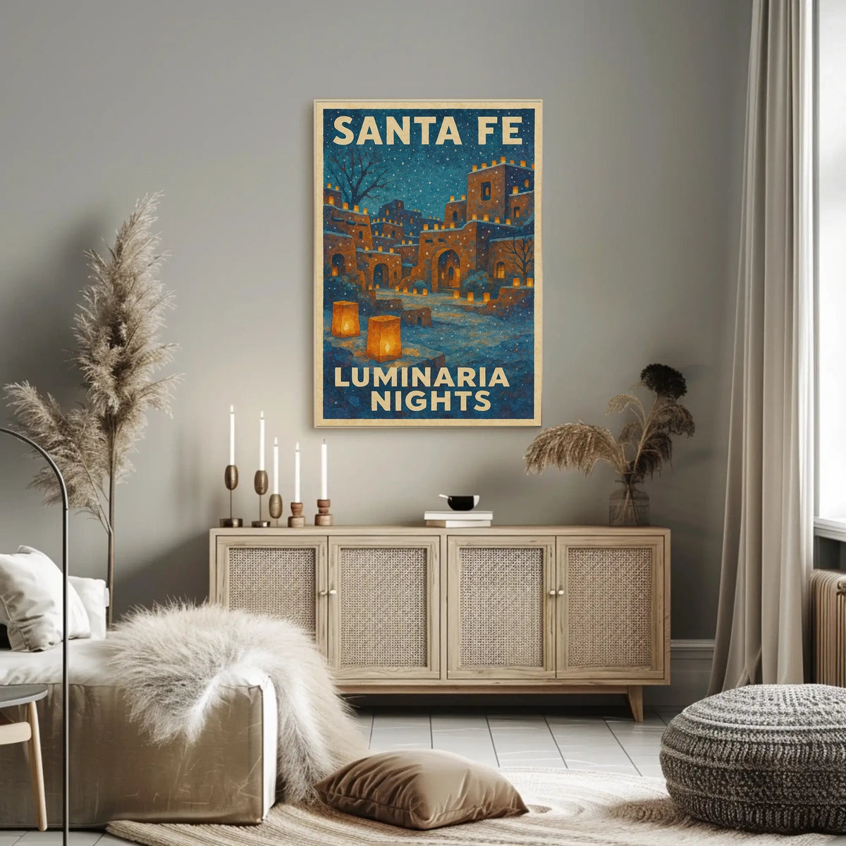 Santa Fe Luminaria Nights Poster