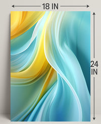 Abstract Waves Of Color Abstract Poster