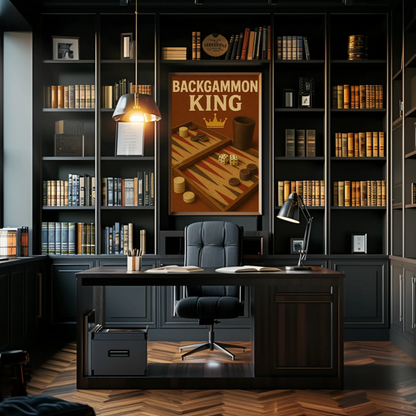 Vintage Poster Backgammon King