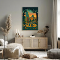 Raleigh Cityscape Poster