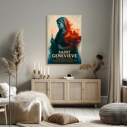 Saint Genevieve Patroness Of Paris Poster