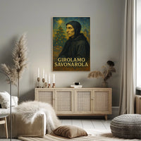 Savonarola Renaissance Figure Artistic Depiction Historical Poster