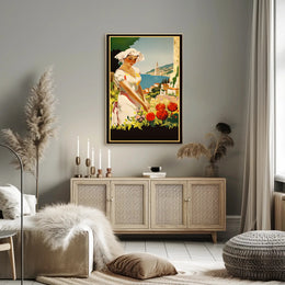 Serenity By The Sea Travel Poster Art Print Decor