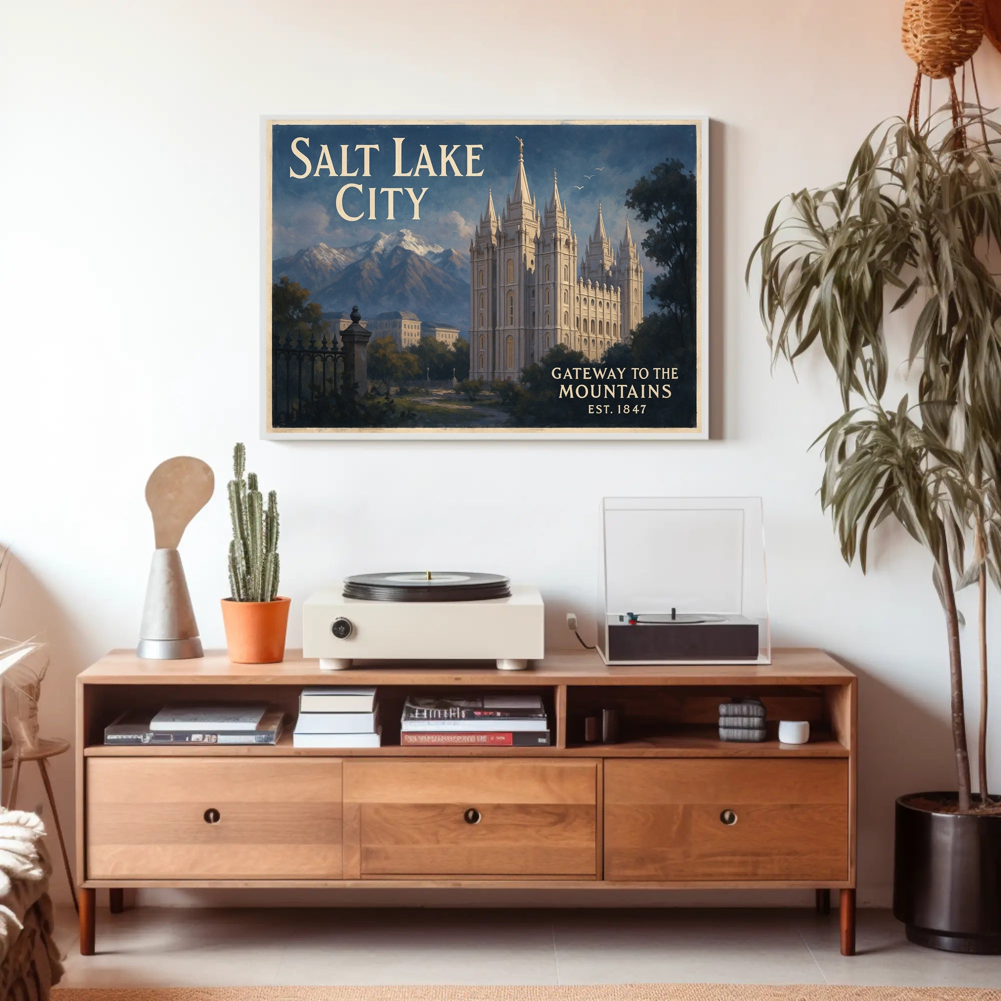 Salt Lake City Gateway to the Mountains Poster