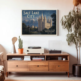 Salt Lake City Gateway to the Mountains Poster