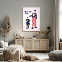 Uncle Sam Navy Vintage Military Recruitment Poster