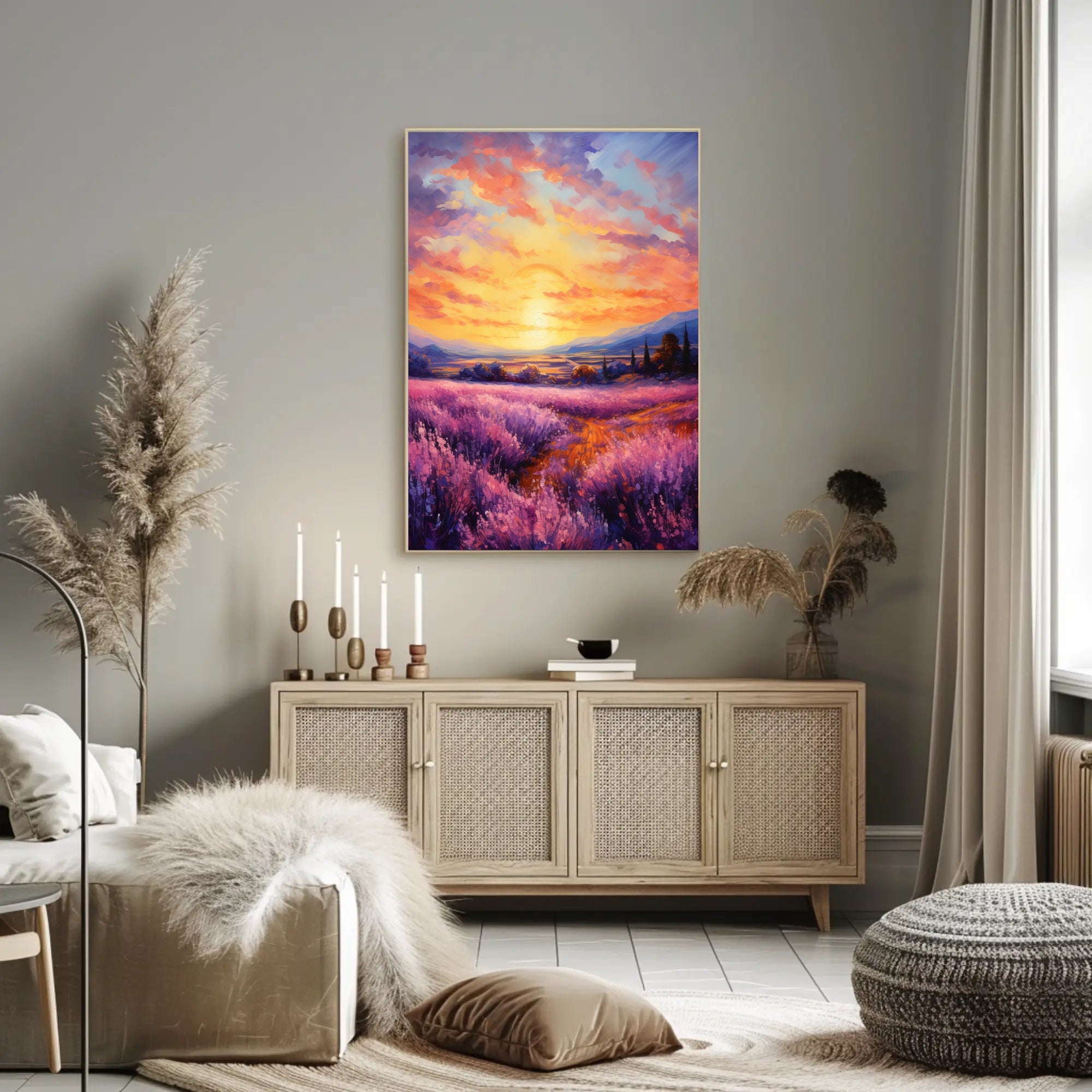 Lavender Sunset Poster