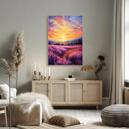 Lavender Sunset Poster