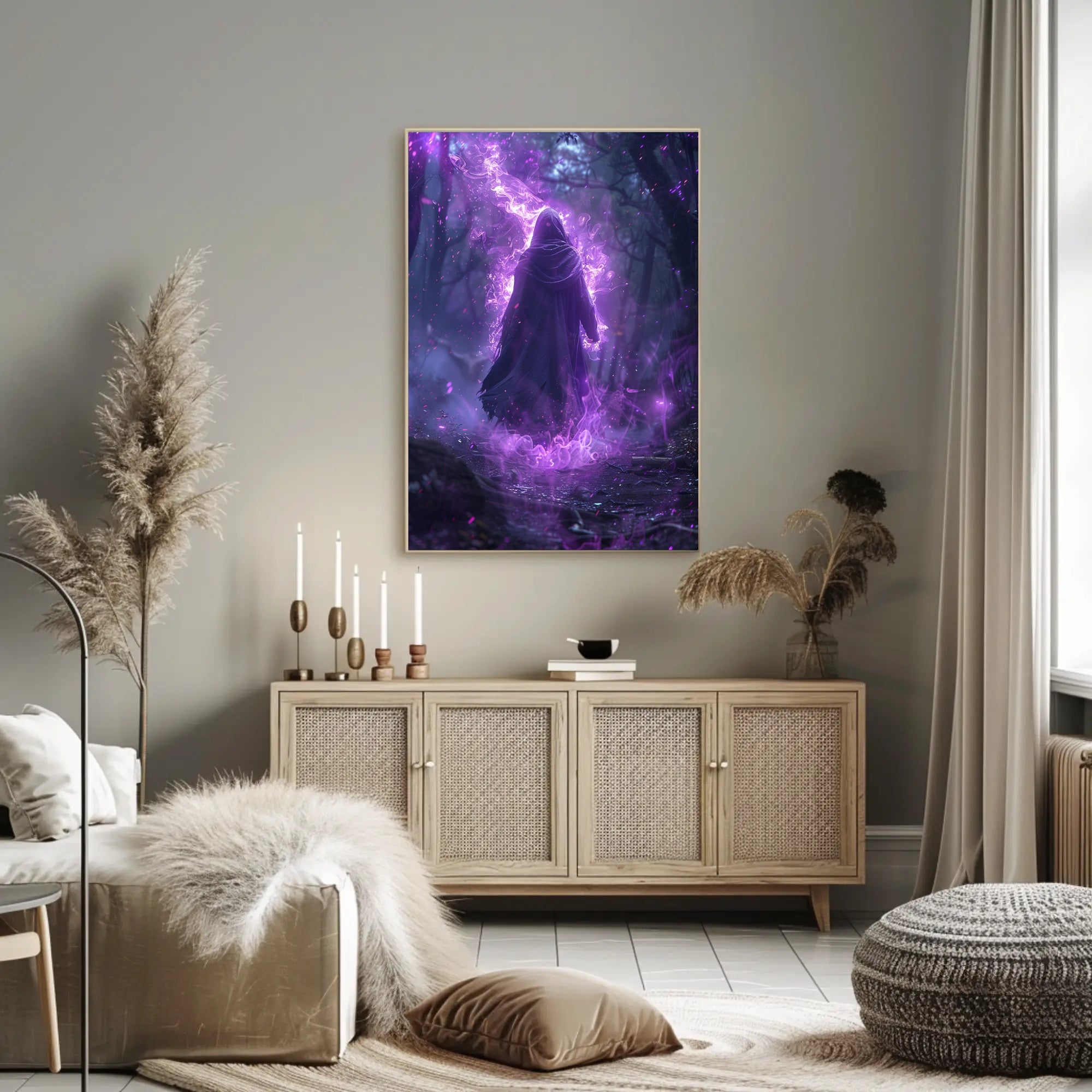 Enchanted Forest Wanderer Art Print Poster for Home Decor and Nature Lovers PosterGoat