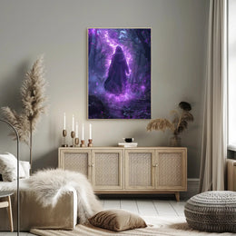Enchanted Forest Wanderer Art Print Poster for Home Decor and Nature Lovers PosterGoat