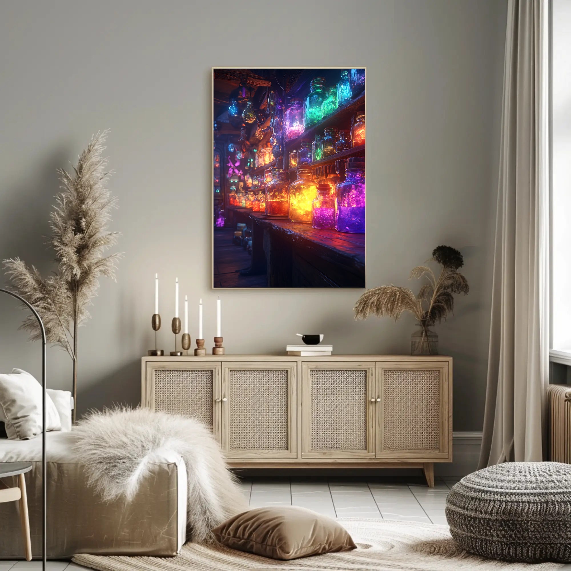 Magical Potion Laboratory with Fantastical Mystical Charm Fantasy Poster