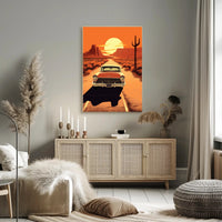 Desert Road Journey Poster