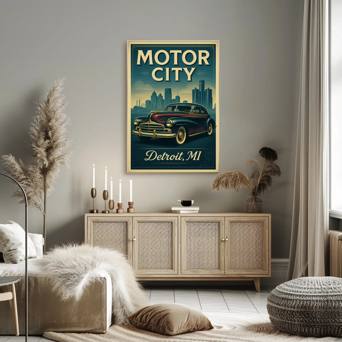 Motor City Detroit, MI Poster