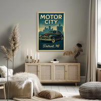 Motor City Detroit, MI Poster