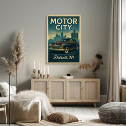 Motor City Detroit, MI Poster