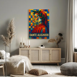 Dante Alighieri A Mosaic Tribute Poster