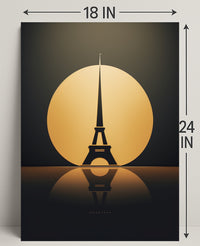 Eiffel Tower Silhouette Poster