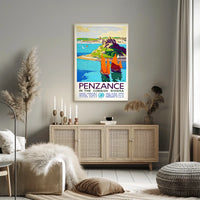 Penzance In The Cornish Riviera Poster