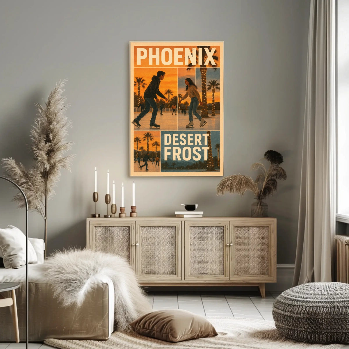 Phoenix Desert Frost Poster