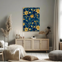 Luxurious Floral Baroque Art Nouveau Design Artistic Poster