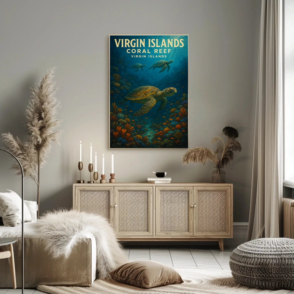 Virgin Islands Coral Reef Poster
