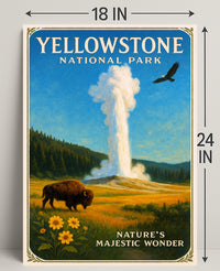 Yellowstone National Park Nature's Majestic Wonder Poster PosterGoat