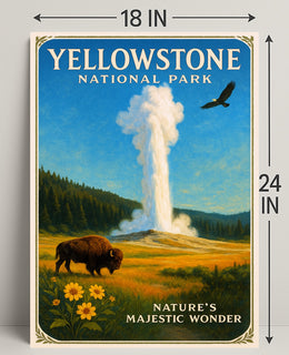 Yellowstone National Park Nature's Majestic Wonder Poster PosterGoat