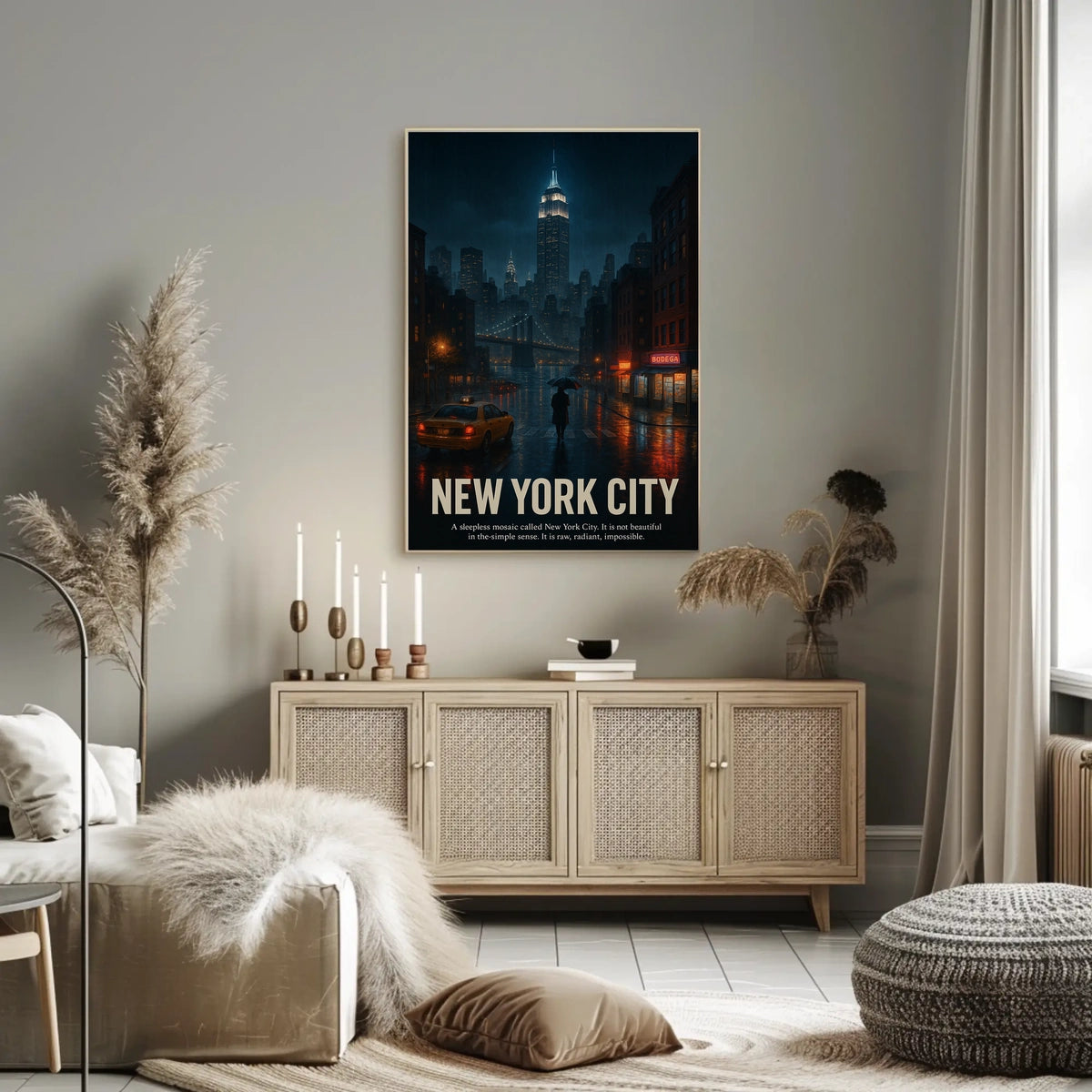 New York City A Sleepless Mosaic Poster