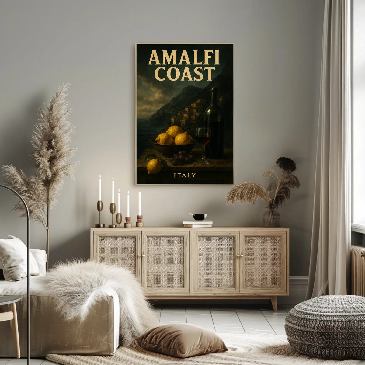 Amalfi Coast Italy Poster Wall Art Decor 18x24 Print