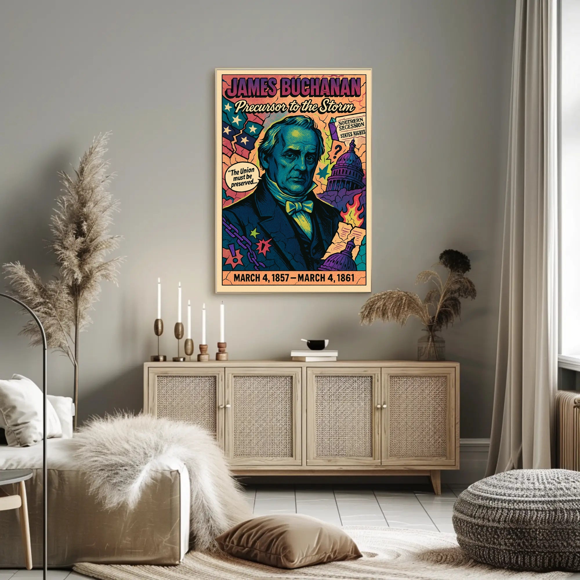 James Buchanan Precursor to the Storm Poster PosterGoat