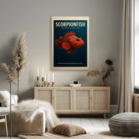 Scorpionfish Venomous Marine Fish Poster