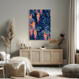 Vibrant Floral Illustrative Artwork for Artistic Poster