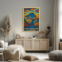 Lake Superior Mosaic Poster