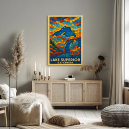 Lake Superior Mosaic Poster